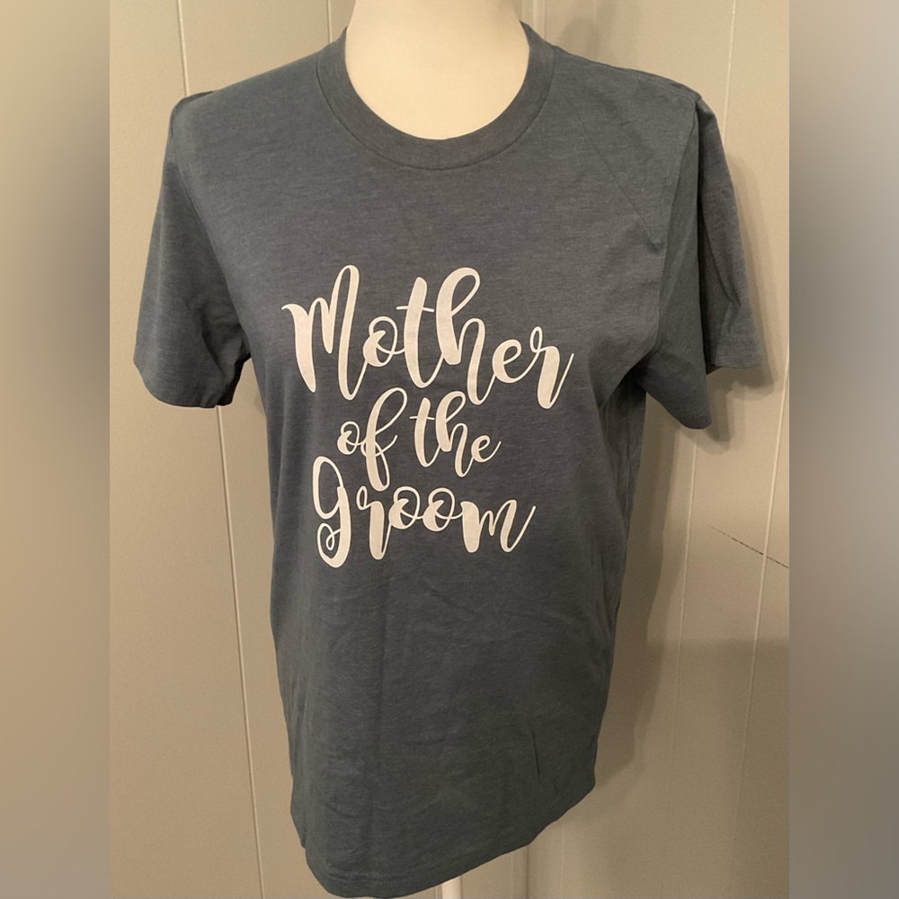 Bella Canvas Blue 'Mother of the Groom' Tee